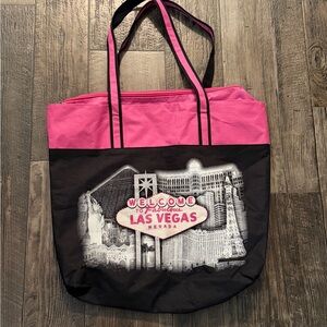 Pink and Black Las Vegas Tote Bag